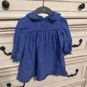 Blue and White Toddler Dress